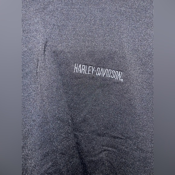 Harley Davidson Mock Turtle Neck Dry Fit Short Sleeve Size Large - Picture 3 of 5